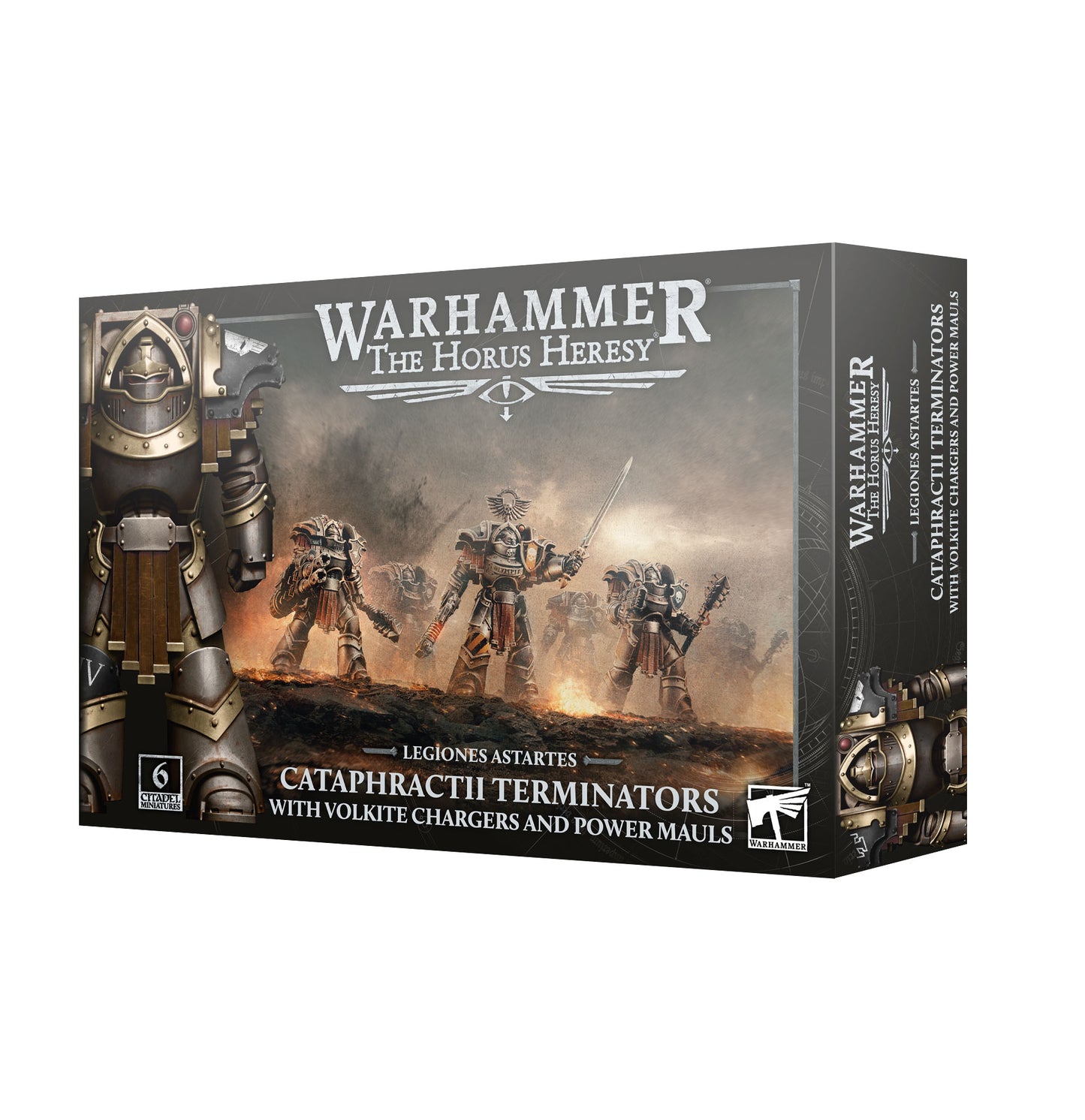 Legiones Astartes: Cataphractii Terminators with Volkite Chargers and Power Mauls
